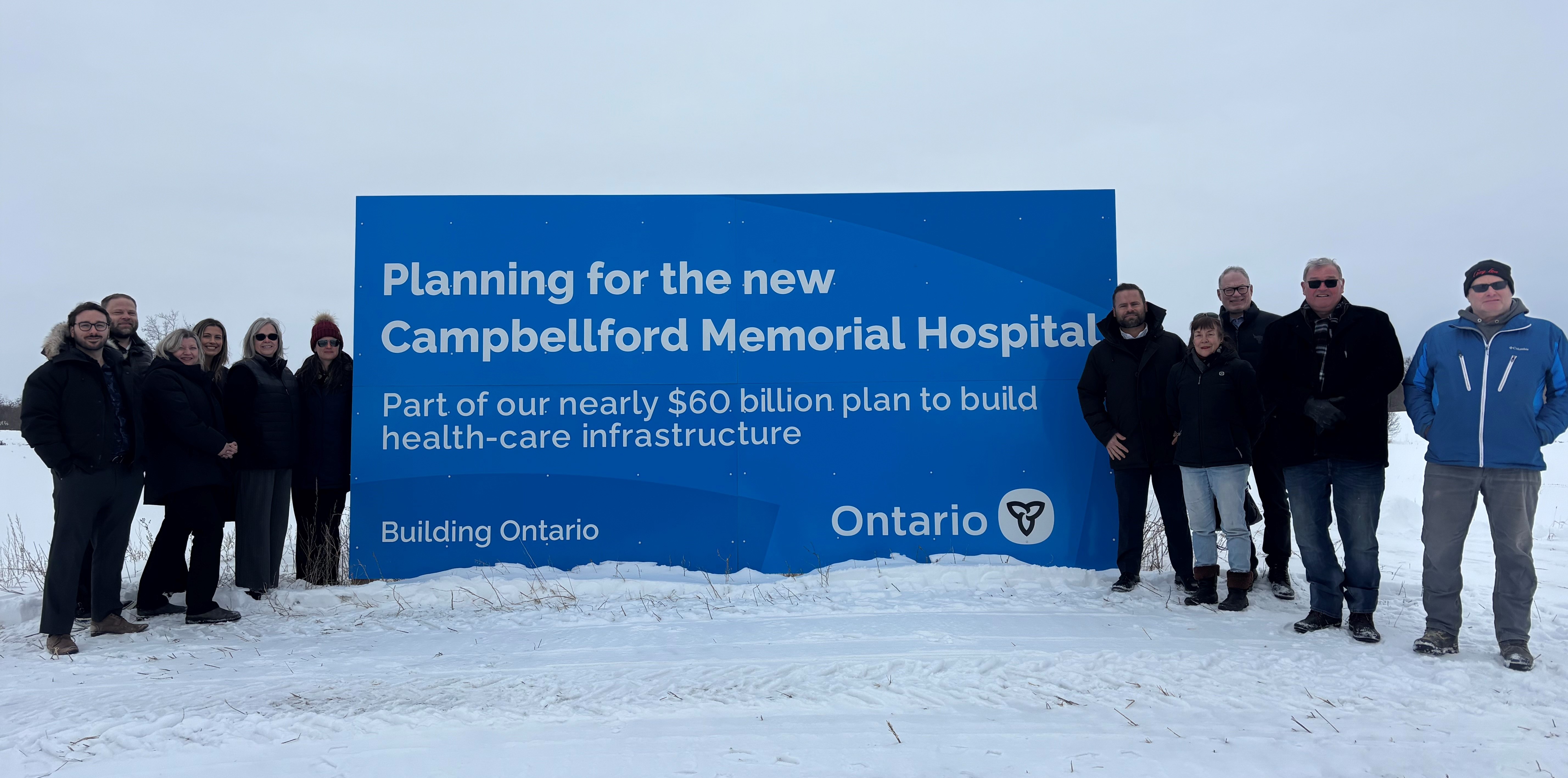Planning for the new Campbellford Memorial Hospital sign Planning for the new Campbellford Memorial Hospital sign